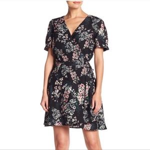 Cupcakes and cashmere Dezzi Floral Wrap Mini Dress